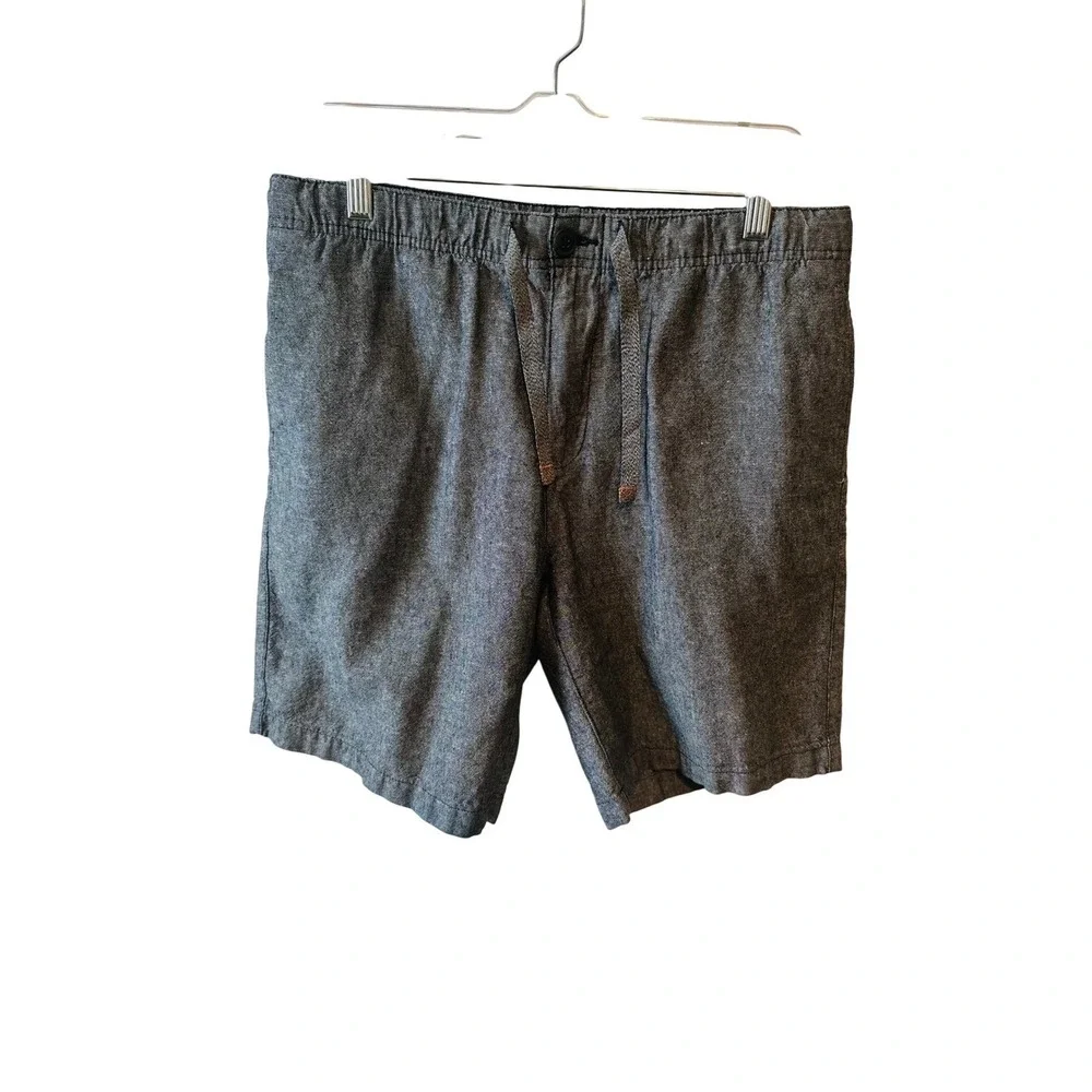 Trio Seraphael Mens Gray Drawstring‎ Casual Flat Front Shorts